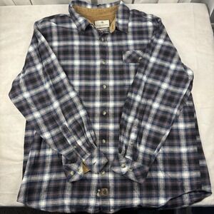 Legendary Whitetails Shirt Men XL Buck Camp Plaid Flannel